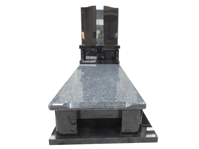 Polished Blue Pearl Granite Headstone For Graves