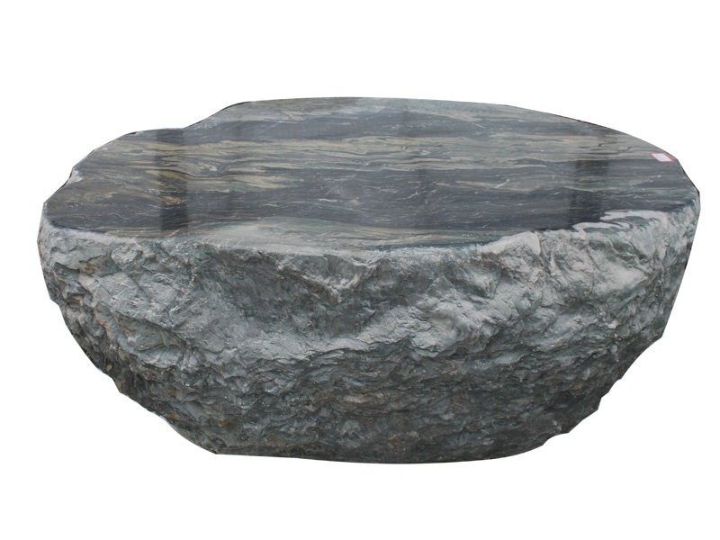 Oval Shape Green Marble Garden Stone Table