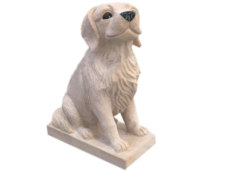 Custom Stone Dog Memorial Statue For Cemetery