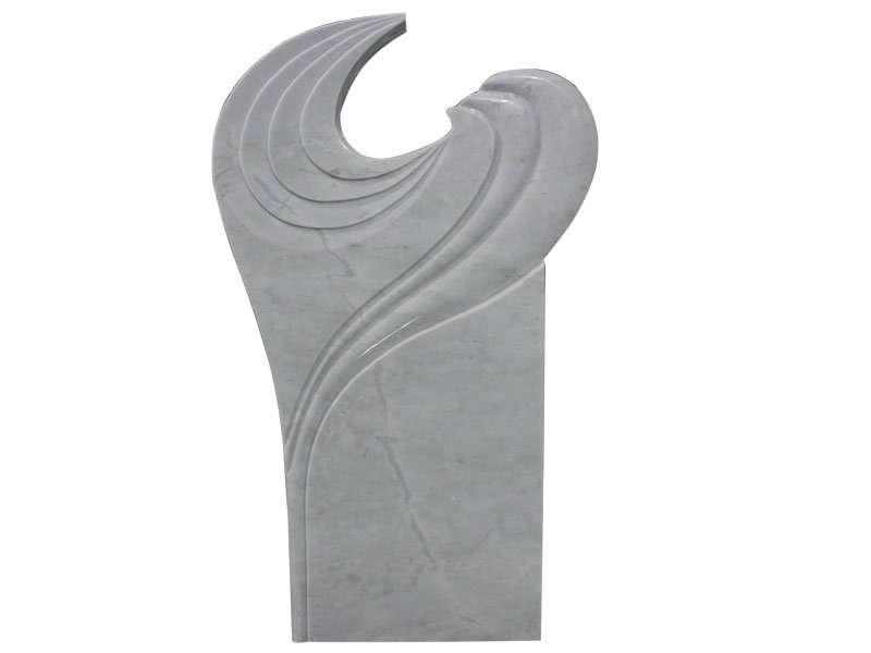 Special White Marble Headstone For Cemetery