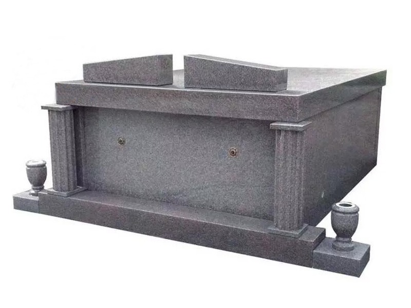 Great Two Crypts Granite Cemetery Mausoleum Builder