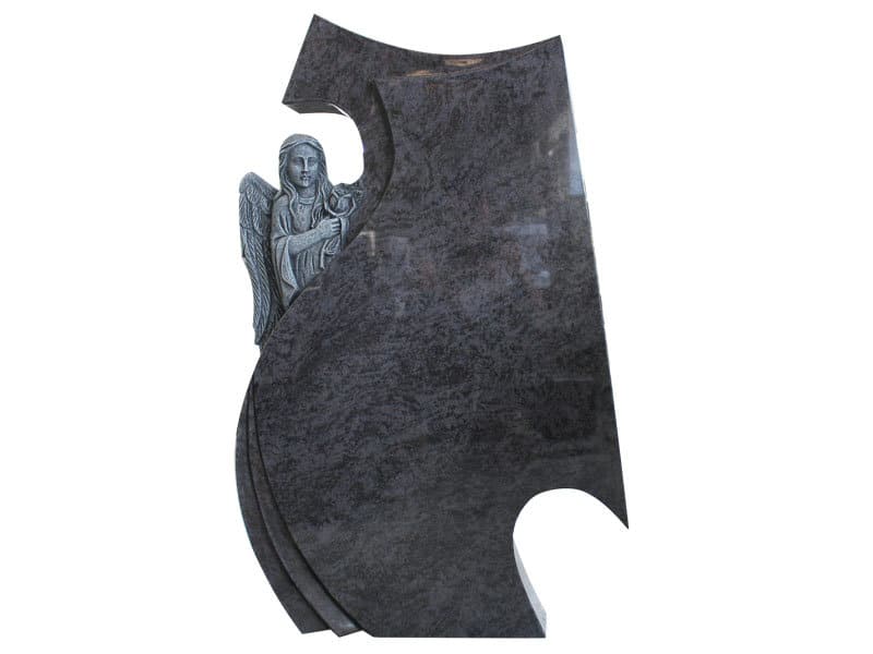 Bahama Blue Granite Angel Monument For Cemetery