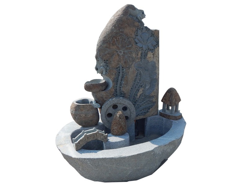 Delicate Engraved Natural Stone Fountains For Garden