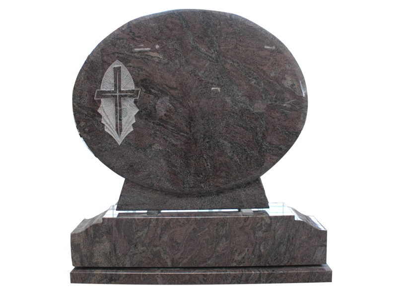 High Quality Paradiso Granite Cross Headstone For